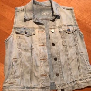 Gap Women’s Blue Jean Vest